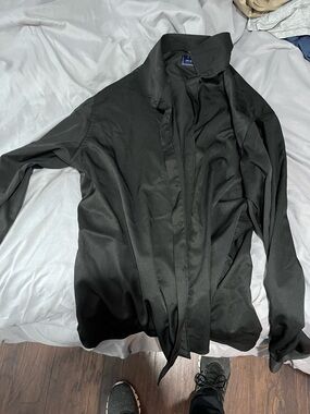 Men's Black Lightweight Shirt Jacket